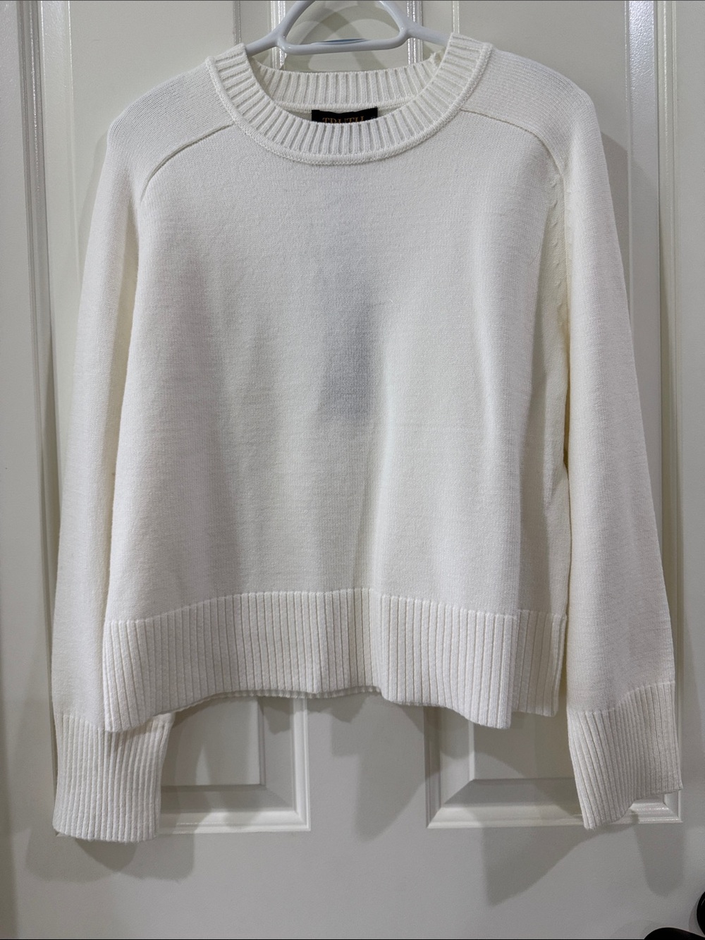 Women's Cream Crewneck Sweater